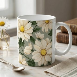 Kamillavirágos bögre