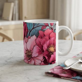 Bazsarózsás bögre