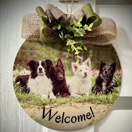 Egyedi, fényképes kopogtató